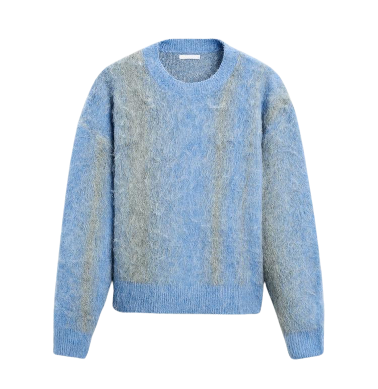 BRUSHED BLUE - KNITTED SWEATER