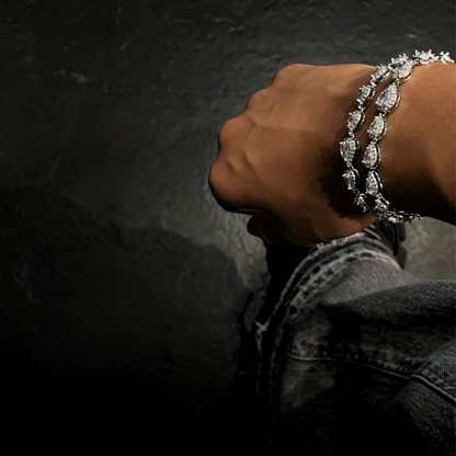 TEARDROP BRACELET - ICED OUT